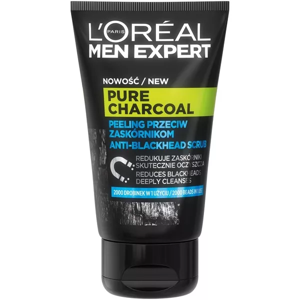 L'Oreal Paris Men Expert Pure Charcoal peeling przeciw zaskórnikom, 100ml