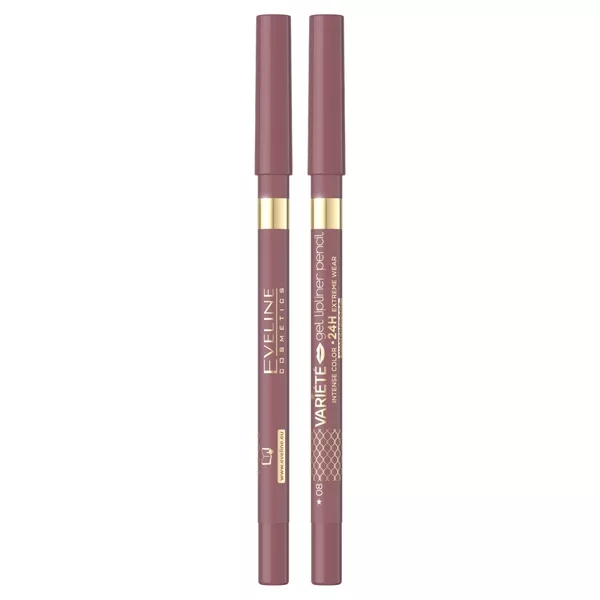 Eveline Cosmetics Variete wodoodporna żelowa konturówka do ust 08