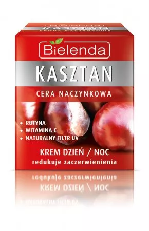 Bielenda Kasztan Krem redukujący zaczerwienienia Dzień/noc, 50ml