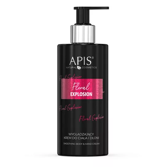 Apis Floral Explosion, wygładzający krem do ciała i dłoni, 300ml