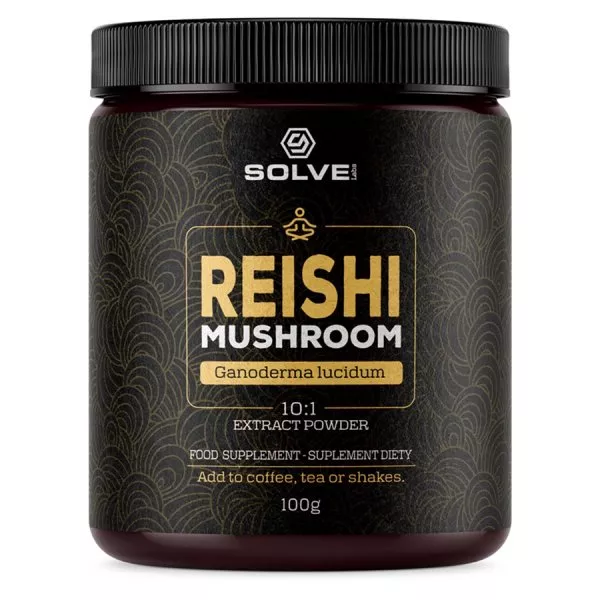 Solve Labs Reishi Mushroom suplement diety w proszku 100g