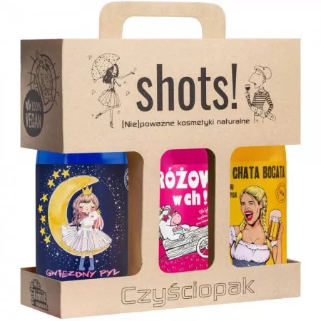 LaQ, Shots! Czyściopak Gwiezdny, zestaw żeli pod prysznic