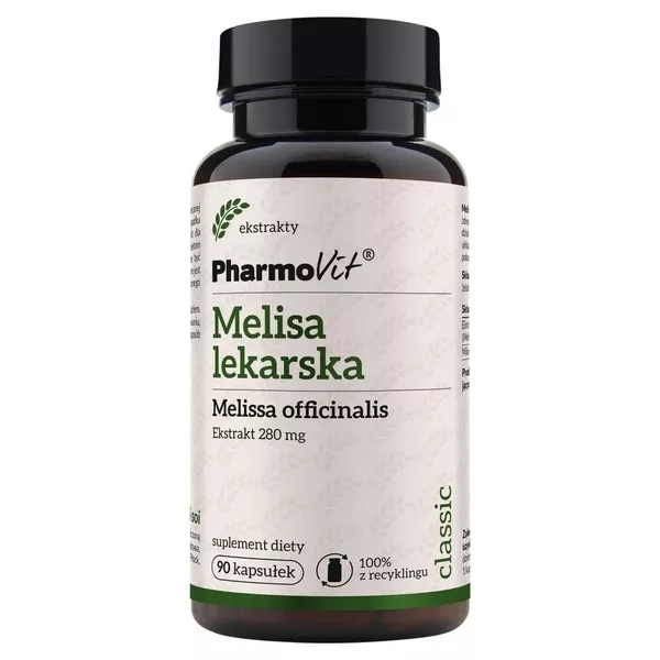 Pharmovit Melisa lekarska 280 mg suplement diety 90 kapsułek