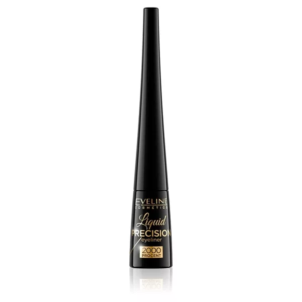 Eveline Liquid Precision Liner 2000 Procent, eyeliner w płynie, czarny, 4ml