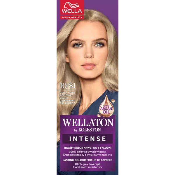 Wella Wellaton, farba do włosów, Ultra Jasny Popielaty Blond, 10/81, 100ml