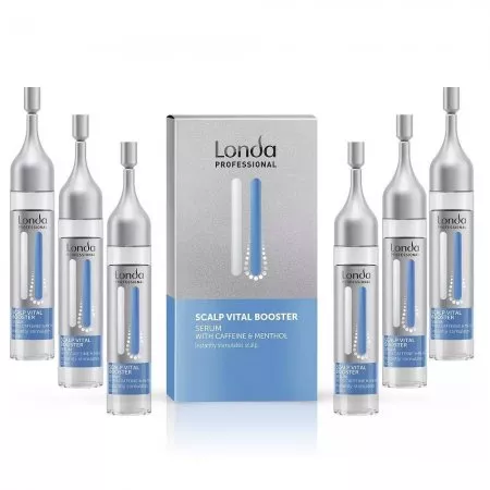 Londa Scalp Vital Booster, serum stymulujące skórę głowy, 6x9ml