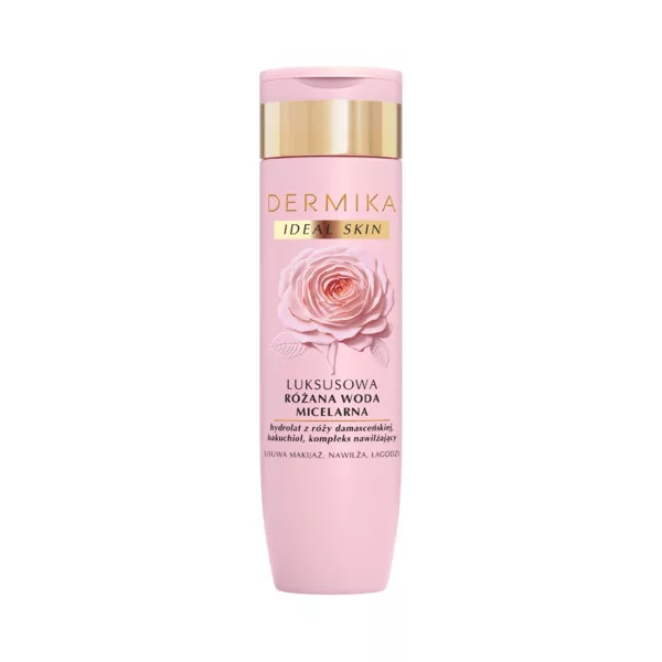 Dermika Ideal Skin, luksusowa różana woda micelarna, 200ml