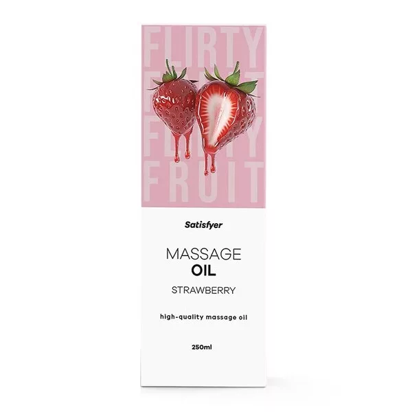Satisfyer High-Quality Massage Oil olejek do masażu Strawberry 250ml
