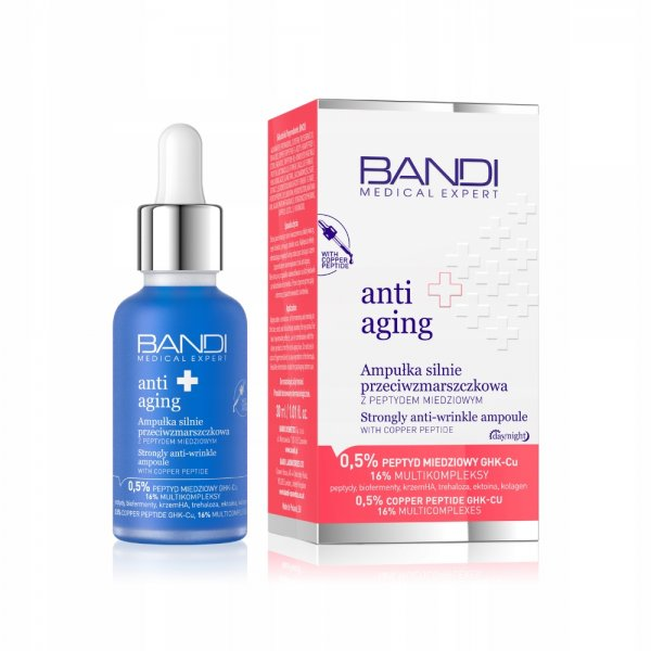 Bandi Medical Expert anti aging, ampułka silnie przeciwzmarszkowa z peptydem miedziowym, 30ml