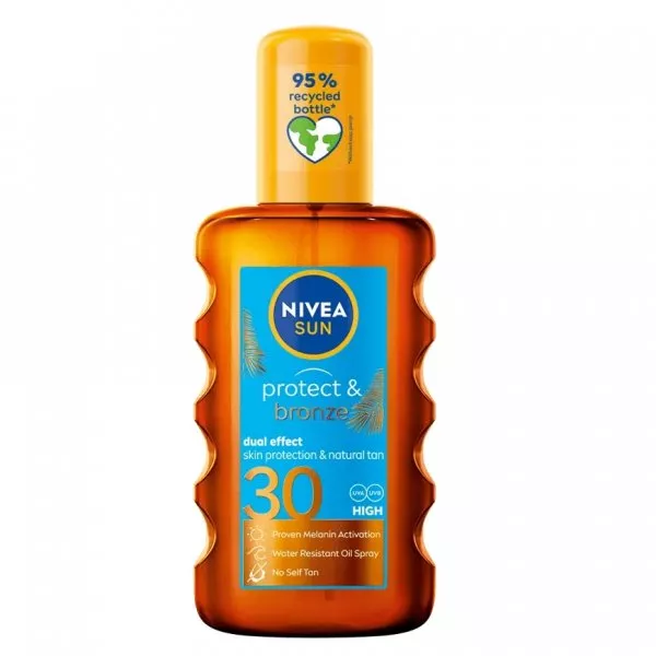 Nivea Sun Protect & Bronze olejek do opalania w sprayu aktywujący naturalną opaleniznę SPF30 200ml