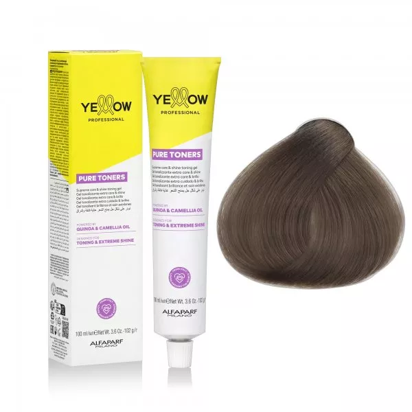 Yellow Professional Pure Toners, toner odżywczy do włosów bez amoniaku, dusty grey .17, 100ml