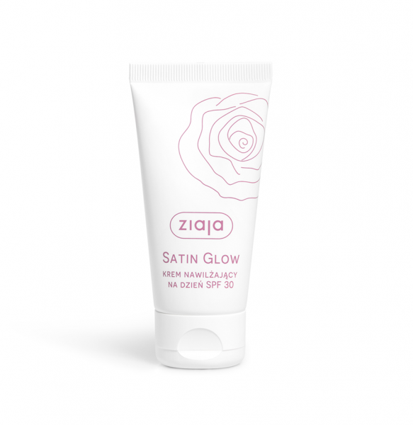 Ziaja Satin Glow, krem nawilżający do twarzy na dzień SPF 30, 50ml