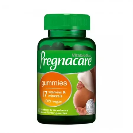 Vitabiotics Pregnacare żelki dla kobiet w ciąży z kwasem foliowym i witaminą D 60 żelków