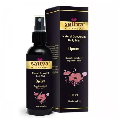 Sattva Natural Deodorant Body Mist naturalny dezodorant w formie mgiełki do ciała Opium 80ml (W)