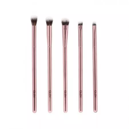 Glov Eye Brushes pędzle do makijażu oczu Pink 5szt