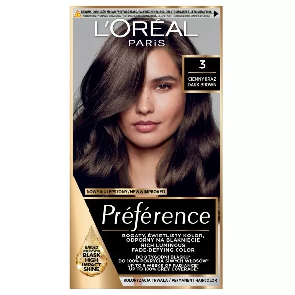 L'Oreal Paris Preference Farba do włosów 3.0 Brasilia