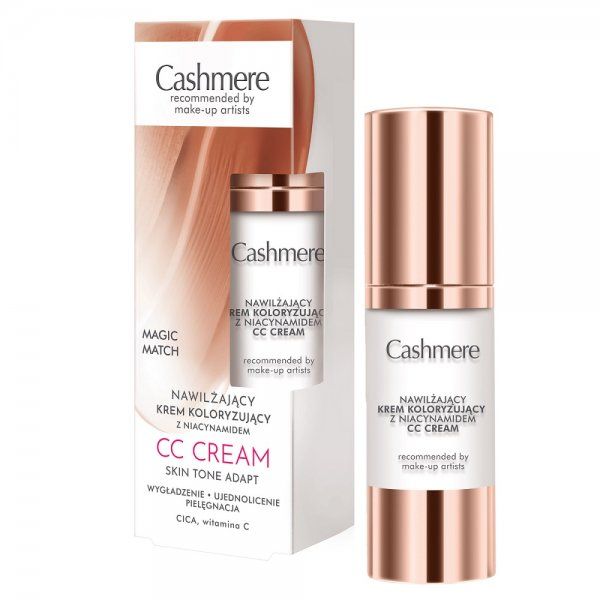 Cashmere CC Cream nawilżający krem koloryzujący z niacynamidem Magic Match 30ml