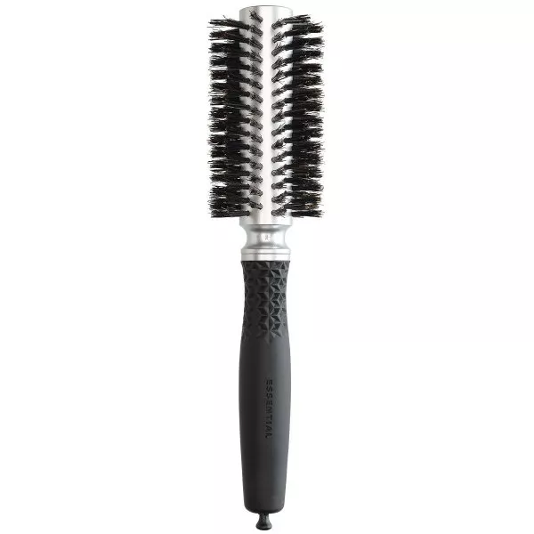 Olivia Garden Essential Blowout Soft, szczotka do włosów, Double Bristles Silver 25mm