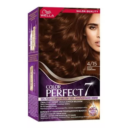 Wella Color Perfect 7, farba do włosów, 4/15 mroźny brąz, 50ml