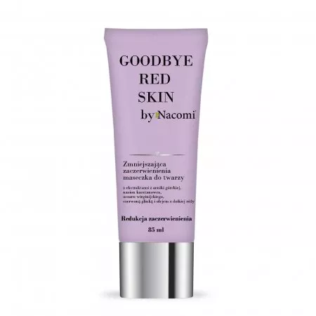 Nacomi, maseczka zmniejszająca zaczerwienienia- Goodbye Red Skin by Nacom, 85ml