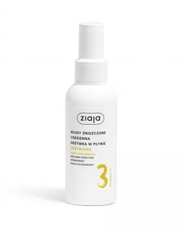 Ziaja Włosy roślinnie pielęgnujemy, kwiat bananowca, odżywka w płynie, odżywianie, 125ml