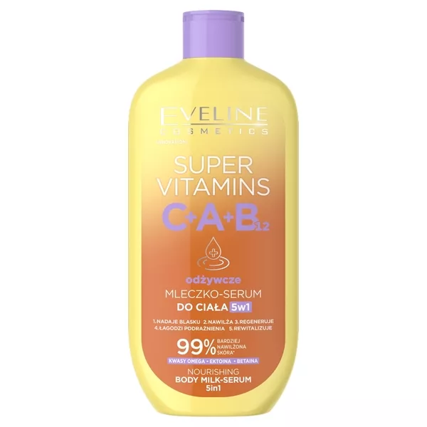 Eveline Cosmetics Super Vitamins odżywcze mleczko–serum do ciała 5w1 350ml