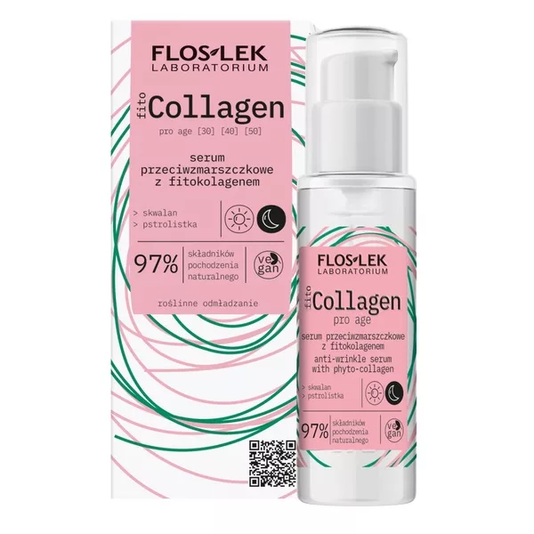 FlosLek fitoCollagen Pro Age serum przeciwzmarszczkowe z fitokolagenem 30ml