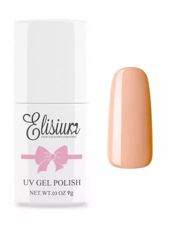 Elisium, lakier hybrydowy 153 Disconcert peach, 9g