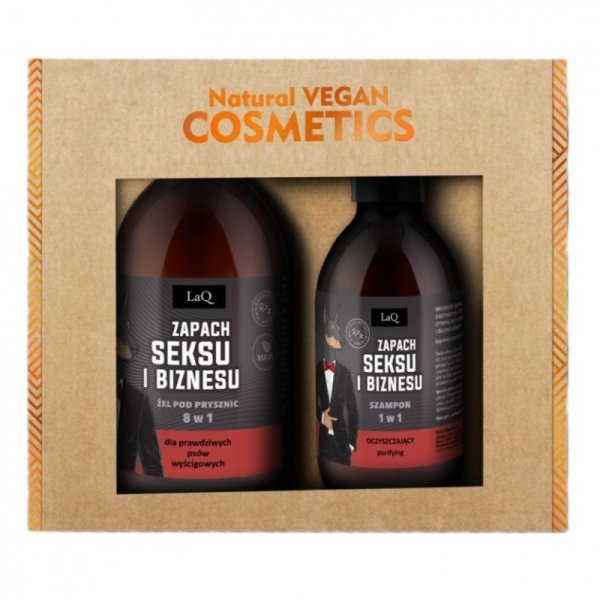 LaQ Zestaw Zapach seksu i biznesu, żel 500ml/szampon 300ml