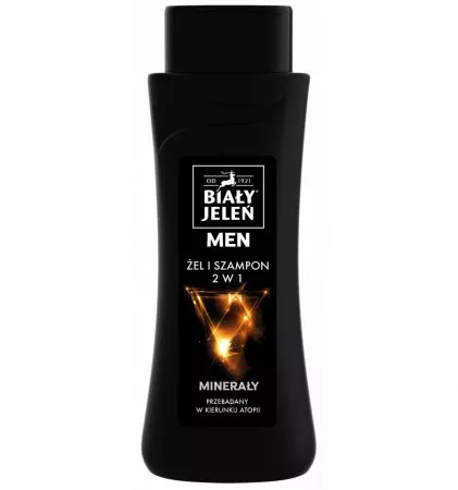 Biały Jeleń For Men hipoalergiczny żel & szampon 2w1 z minerałami 300ml