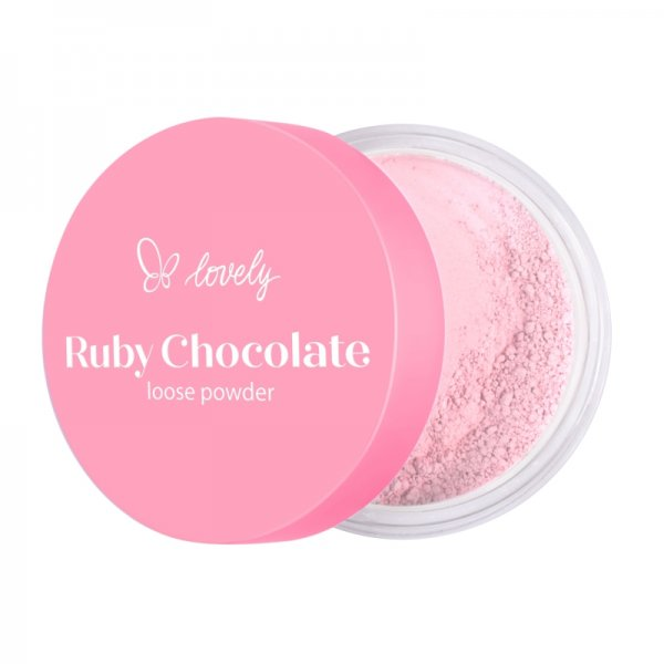 Lovely Ruby Chocolate Loose Powder różowy sypki puder do twarzy 6g
