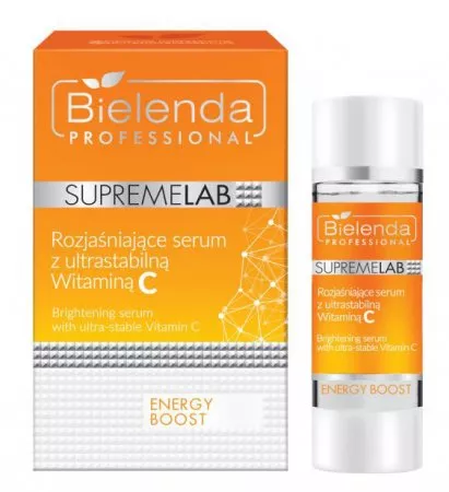 Bielenda Professional Supremelab, Energy Boost, rozjaśniające serum ze stabilną Witaminą C, 15ml