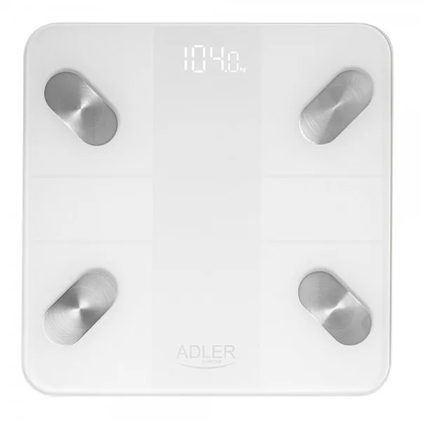 Adler Smart waga łazienkowa analityczna AD 8186 Biała