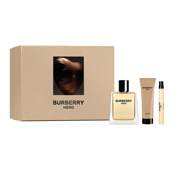 Burberry Hero zestaw prezentowy dla mężczyzn woda toaletowa 100ml + żel pod prysznic 75ml + mini woda toaletowa 10ml