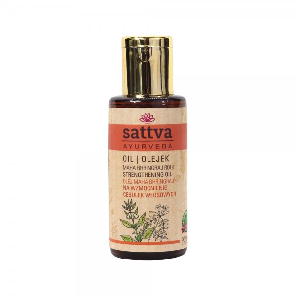 Sattva Ayurveda Maha Bhringraj Strengthening Oil olejek na wzmocnienie cebulek włosowych 100ml