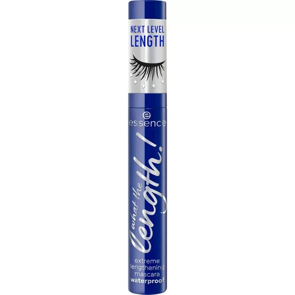 Essence Wthat The Length! Extreme Lengthening Mascara Waterproof, wodoodporny tusz do rzęs, 02, 10ml