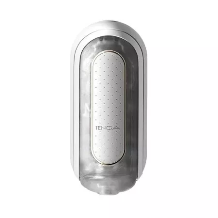Tenga Flip Zero EV masturbator wielokrotnego użytku wibrujący White