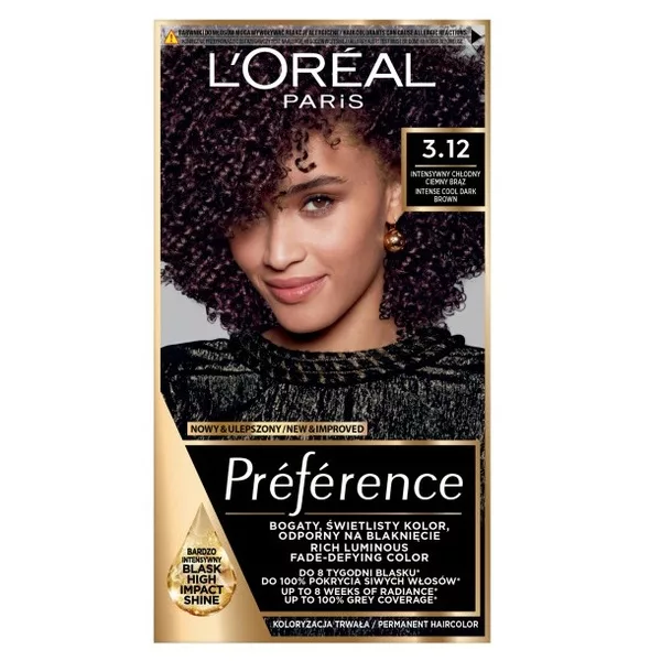 L'Oreal Paris Preference Farba do włosów 3.12 St Honore