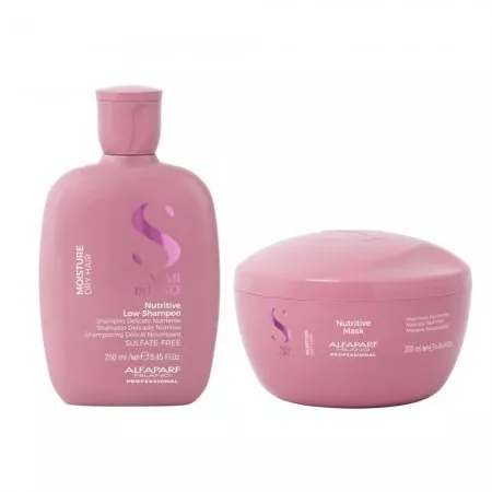 Alfaparf Milano Semi di Lino Moisture, zestaw nawilżający włosy, szampon + maska