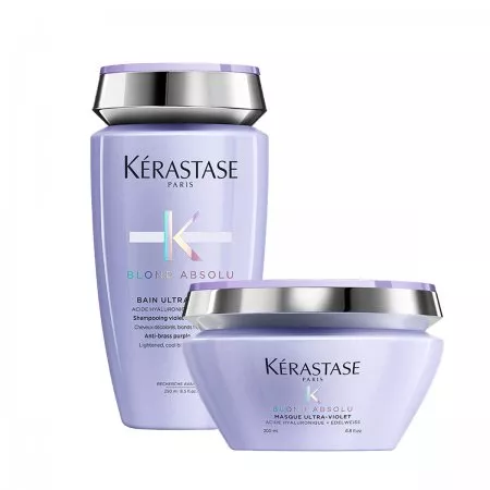Kerastase Blond Absolu, zestaw kosmetyków ochładzających kolor, szampon + maska