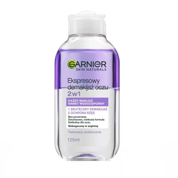 Garnier Skin Naturals Płyn do demakijażu oczu 2w1, dwufazowy 125ml