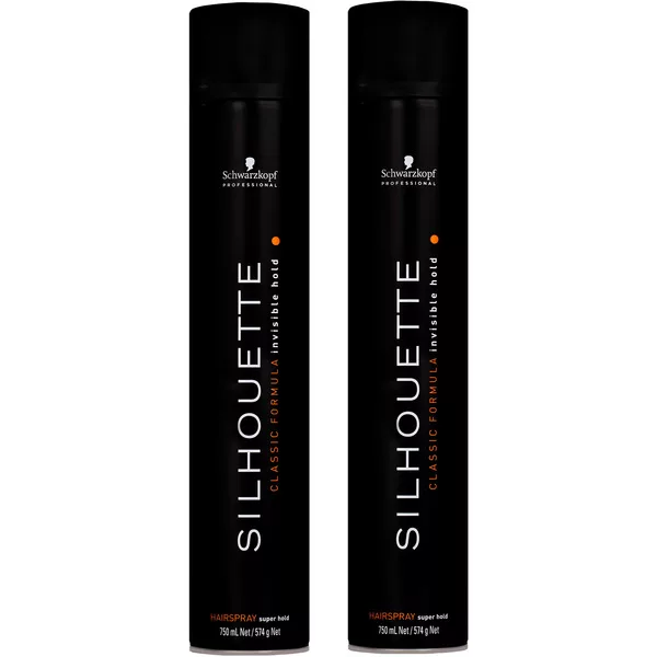 Schwarzkopf Silhouette, bardzo mocny lakier do włosów, dwupak, 2x750ml