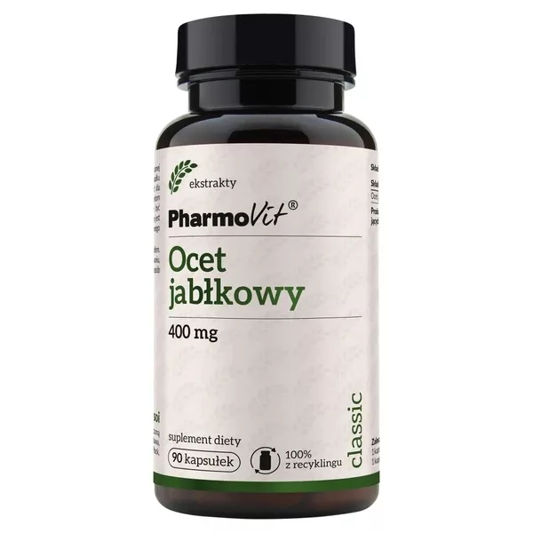 Pharmovit Ocet jabłkowy 400 mg suplement diety 90 kapsułek