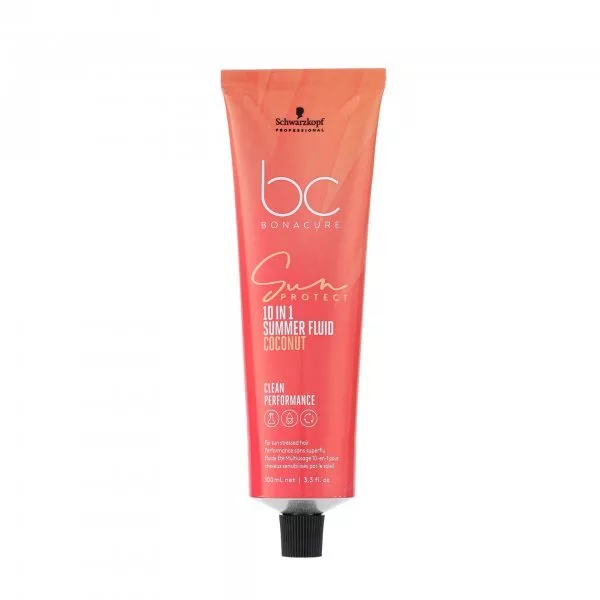 Schwarzkopf BC Sun Protect Summer Fluid Coconut, fluid 10w1 do włosów poddanych eskpozycji na słońce, 100ml