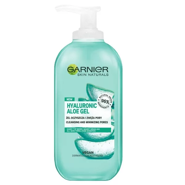 Garnier Hyaluronic Aloe Żel oczyszczający z kwasem hialuronowym i ekstraktem z aloesu 200ml