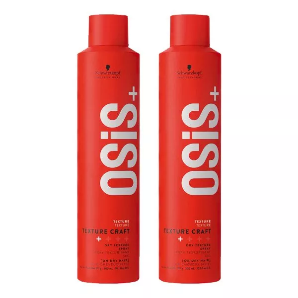 Schwarzkopf OSIS+ Texture Craft, suchy spray teksturyzujący, dwupak, 2x300ml