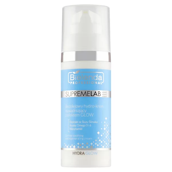 Bielenda Professional Supremelab Hydra Glow, ochronny hydro-krem do twarzy z formułą tonującą CC SPF 50, 40ml