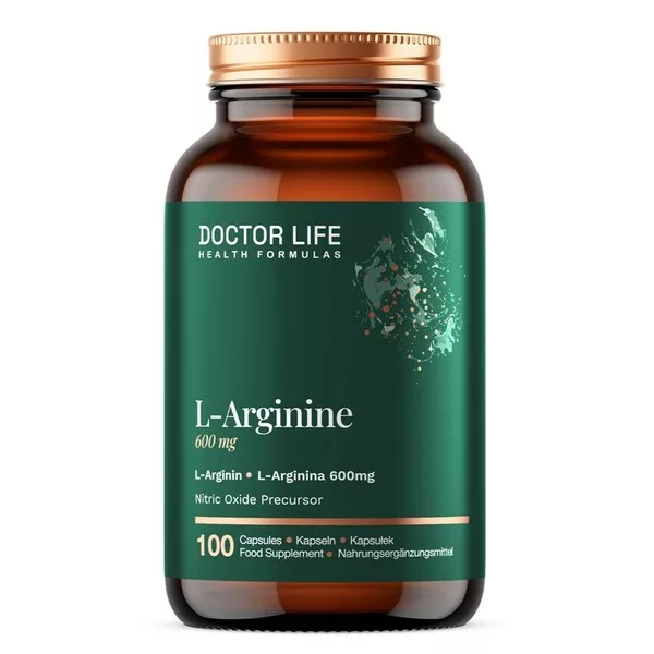Doctor Life L-Arginine 600mg suplement diety 100 kapsułek
