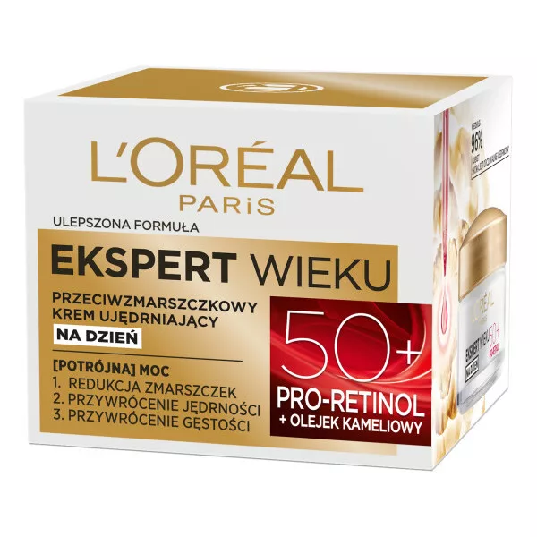 L'Oreal Paris Ekspert Wieku Przeciwzmarszczkowy krem ujędrniający na dzień 50+, 50ml