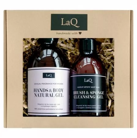 LaQ, Zestaw: Sensual - żel pod prysznic i żel do mycia pędzli